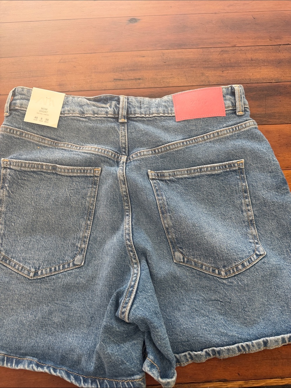Zara denim mom shorts nwt - Picture 5 of 6